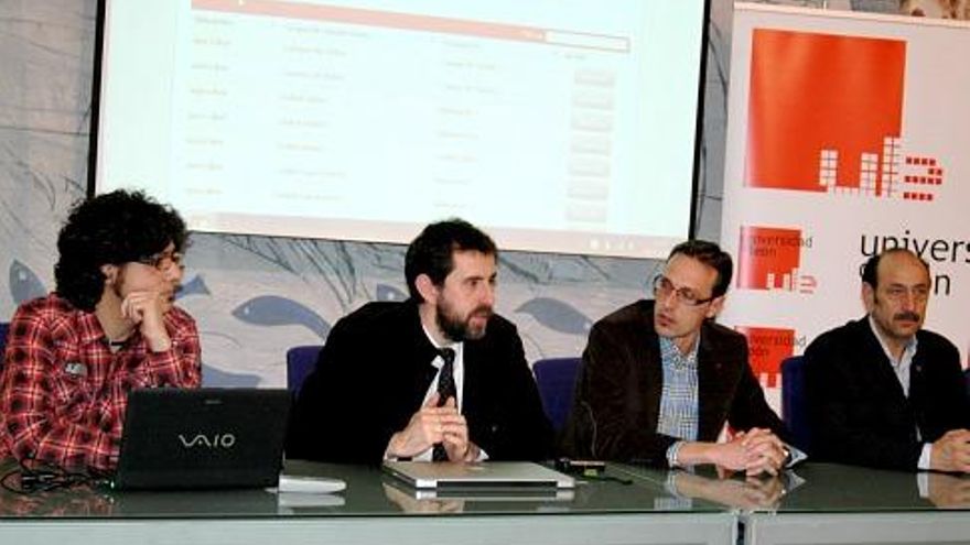 Un momento de la presentación de la aplicación.