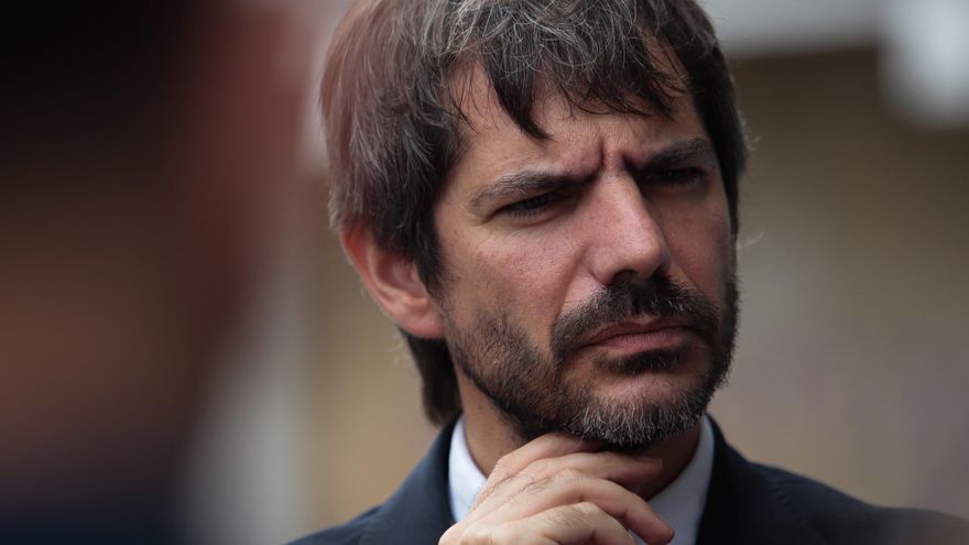 El ministro de Cultura, Ernest Urtasun, en su visita a Vigo este jueves.