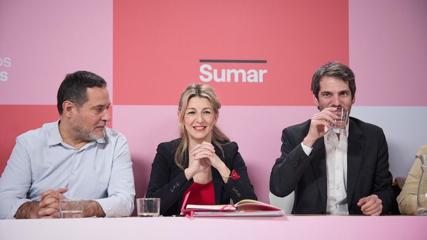Yolanda Díaz sitúa a Urtasun, Paula Moreno y Errejón a la cabeza de su candidatura para la Coordinación Estatal de Sumar