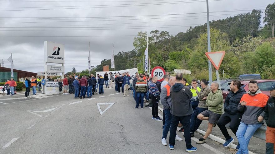 Cuarto día de huelga en Bridgestone