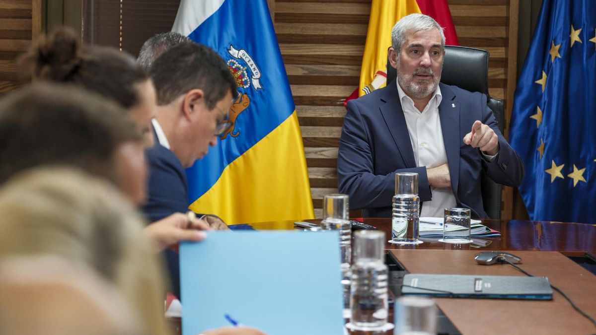 Clavijo, presidiendo el Consejo de Gobierno de este lunes.