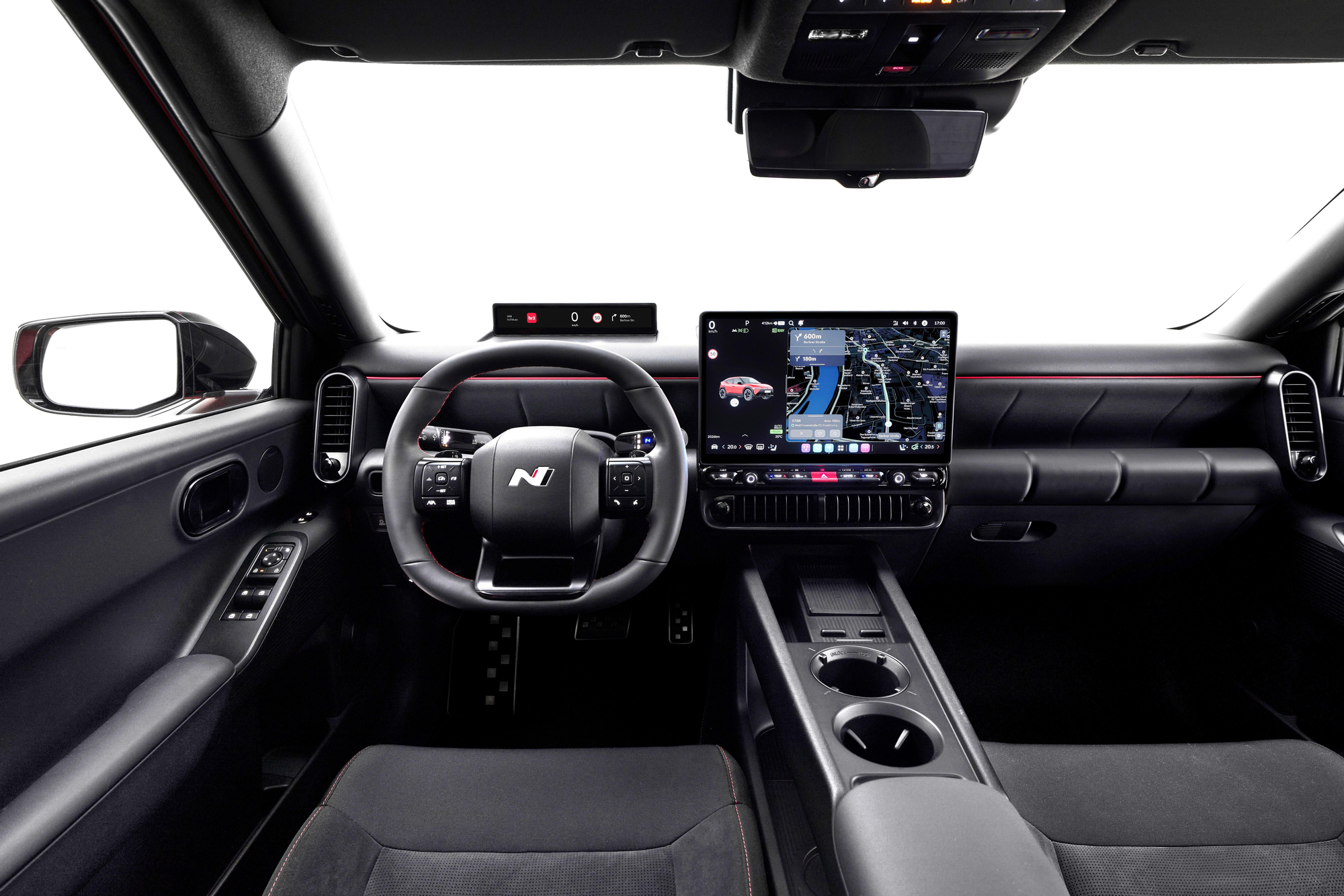 Interior del Ioniq 3 en sus versiones deportivas N Line.