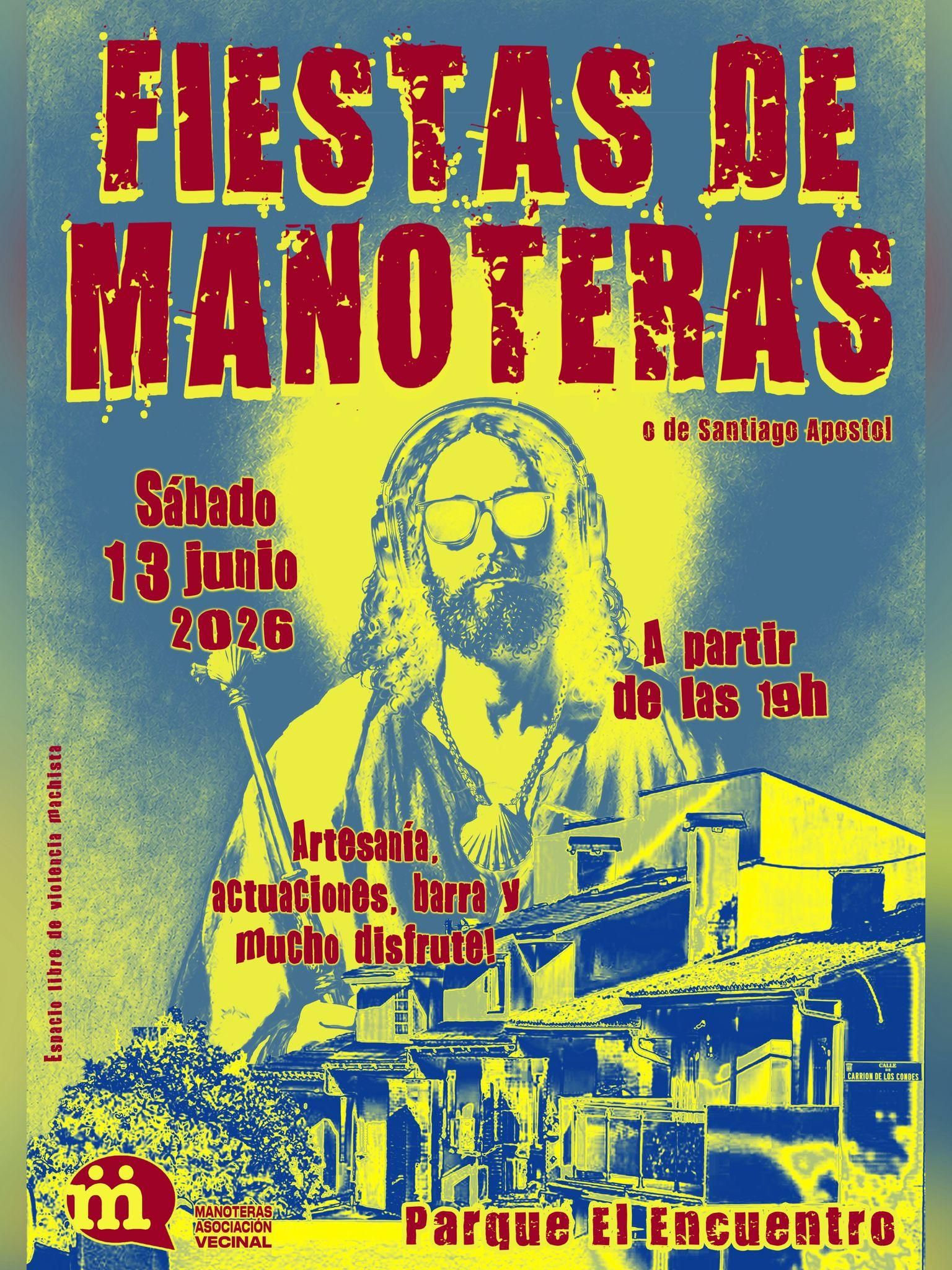 Cartel de las Fiestas de Manoteras 2026