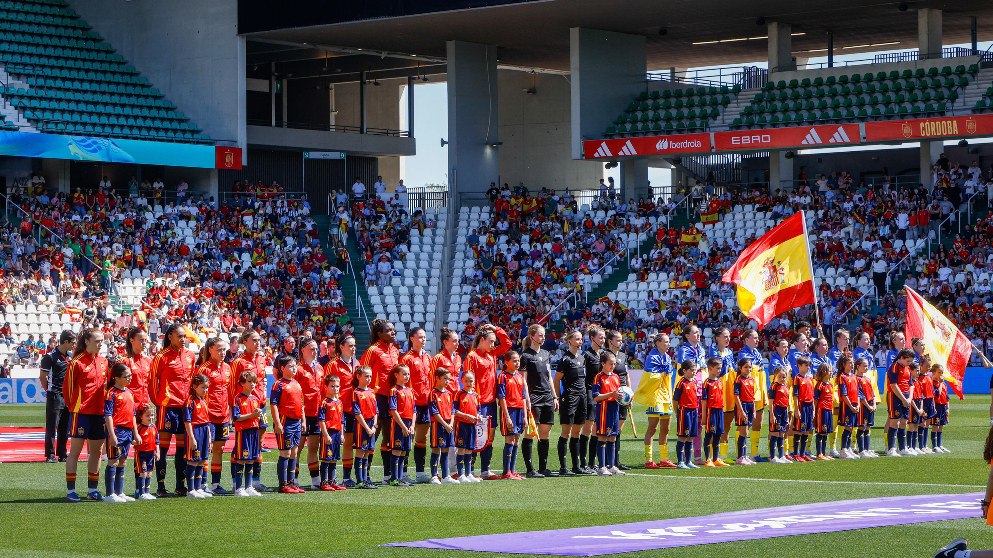 El partido de la selección femenina España - Ucrania