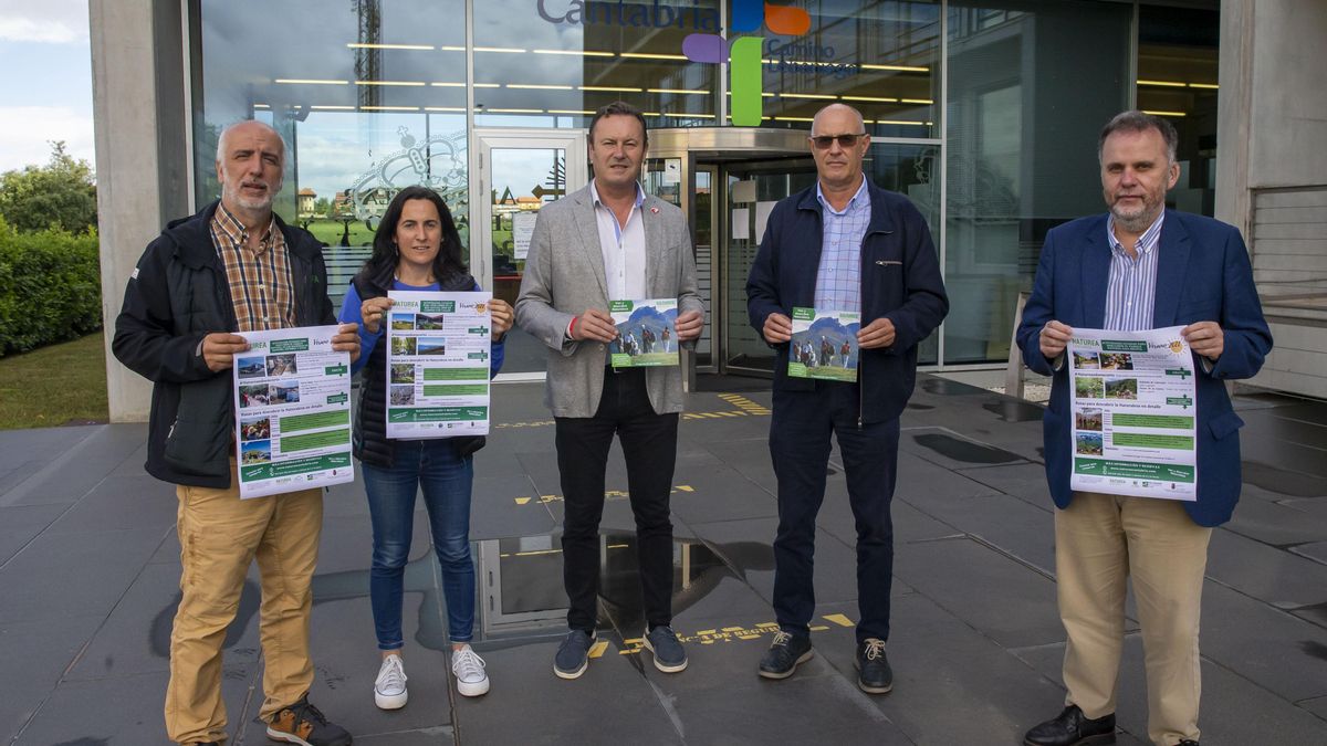 El consejero de Desarrollo Rural, Ganadería, Pesca, Alimentación y Medio Ambiente, Guillermo Blanco,en la presentación del programa Naturea Cantabria