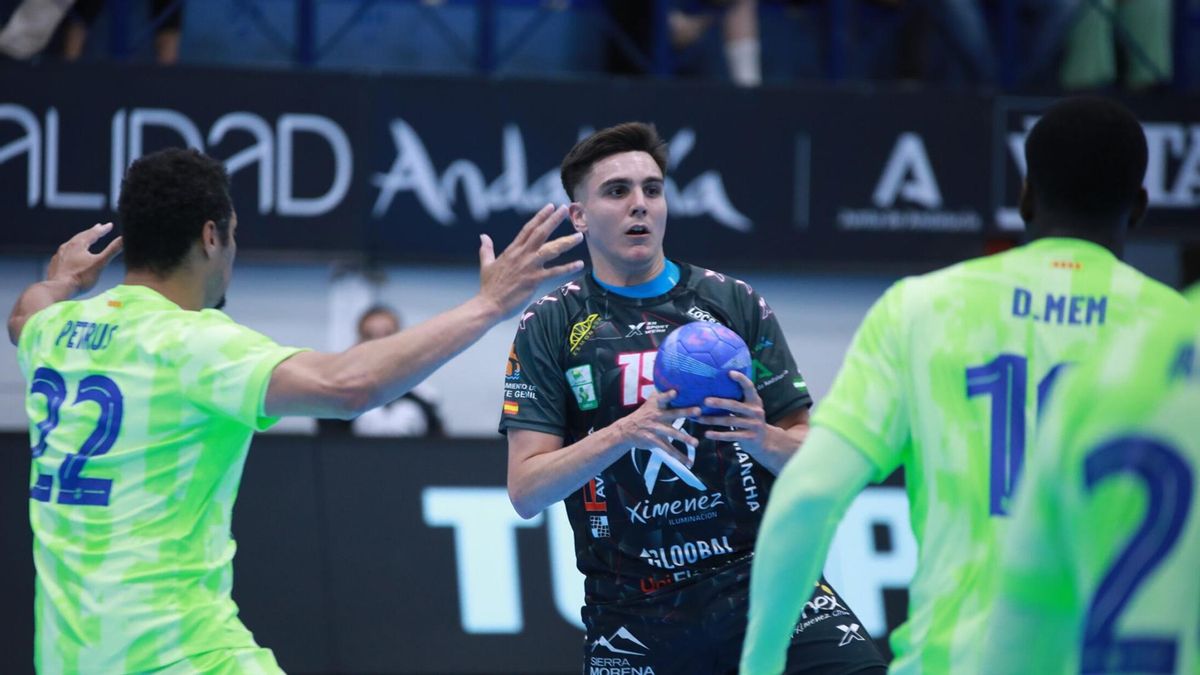 Lucas Aizen en el partido contra Barça en Puente Genil