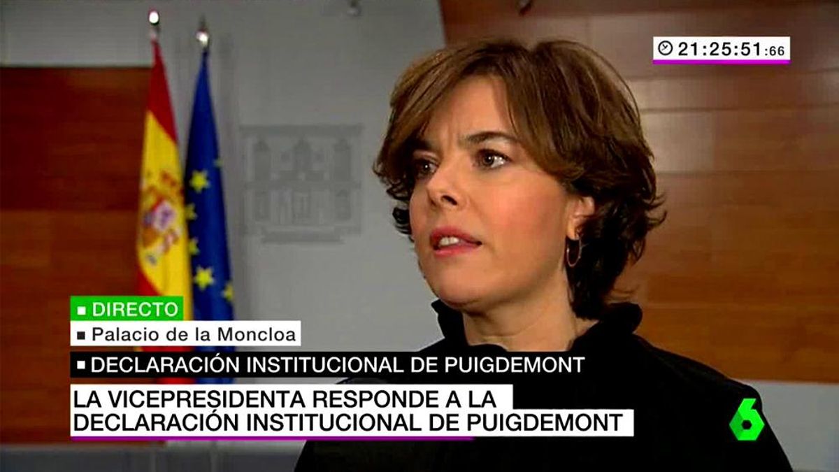 Soraya Sáenz de Santamaría desaparece en directo de laSexta a lo Cuarto Milenio