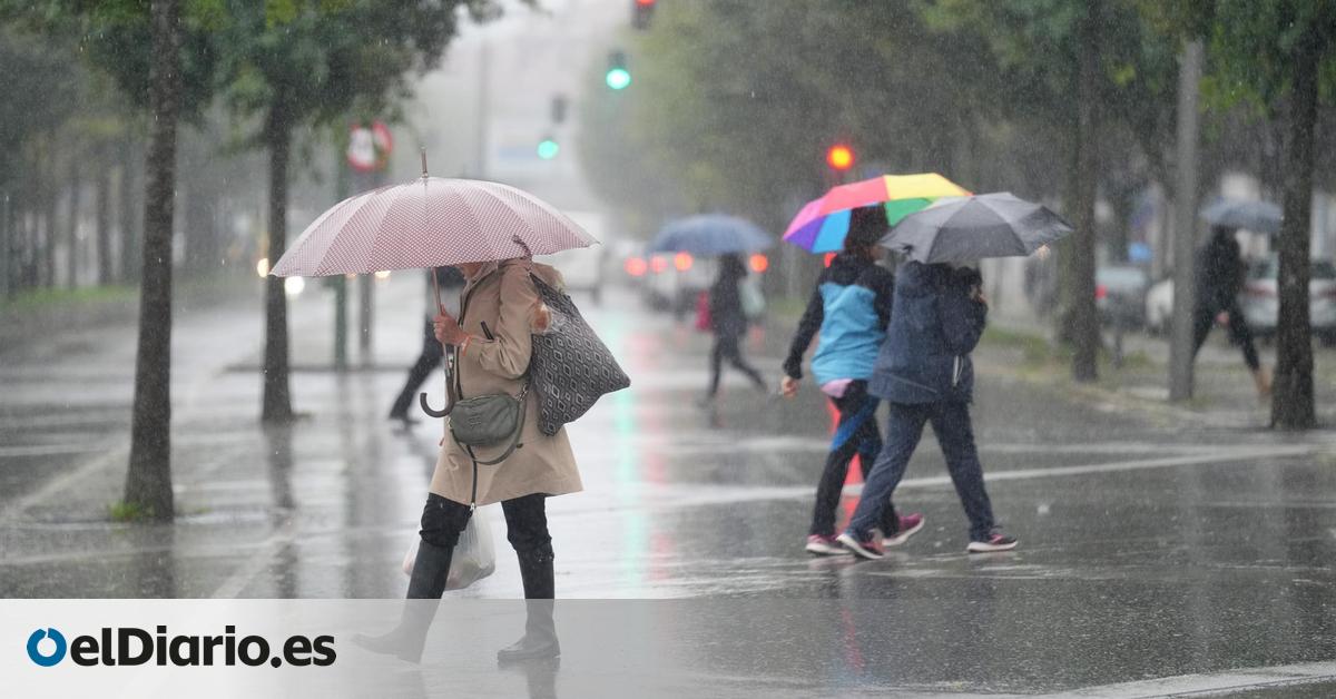 Los borrasca Claudia descarga hoy con fuerza en seis comunidades con avisos por lluvias y vientos