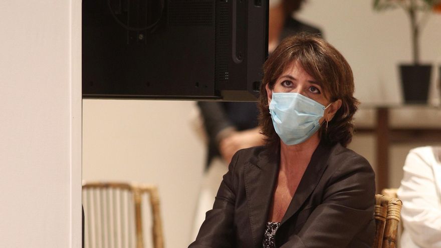 Archivo - La fiscal general del Estado, Dolores Delgado, durante uno de los Desayunos Informativos de Europa Press, en Madrid (España) a 13 de julio de 2020.