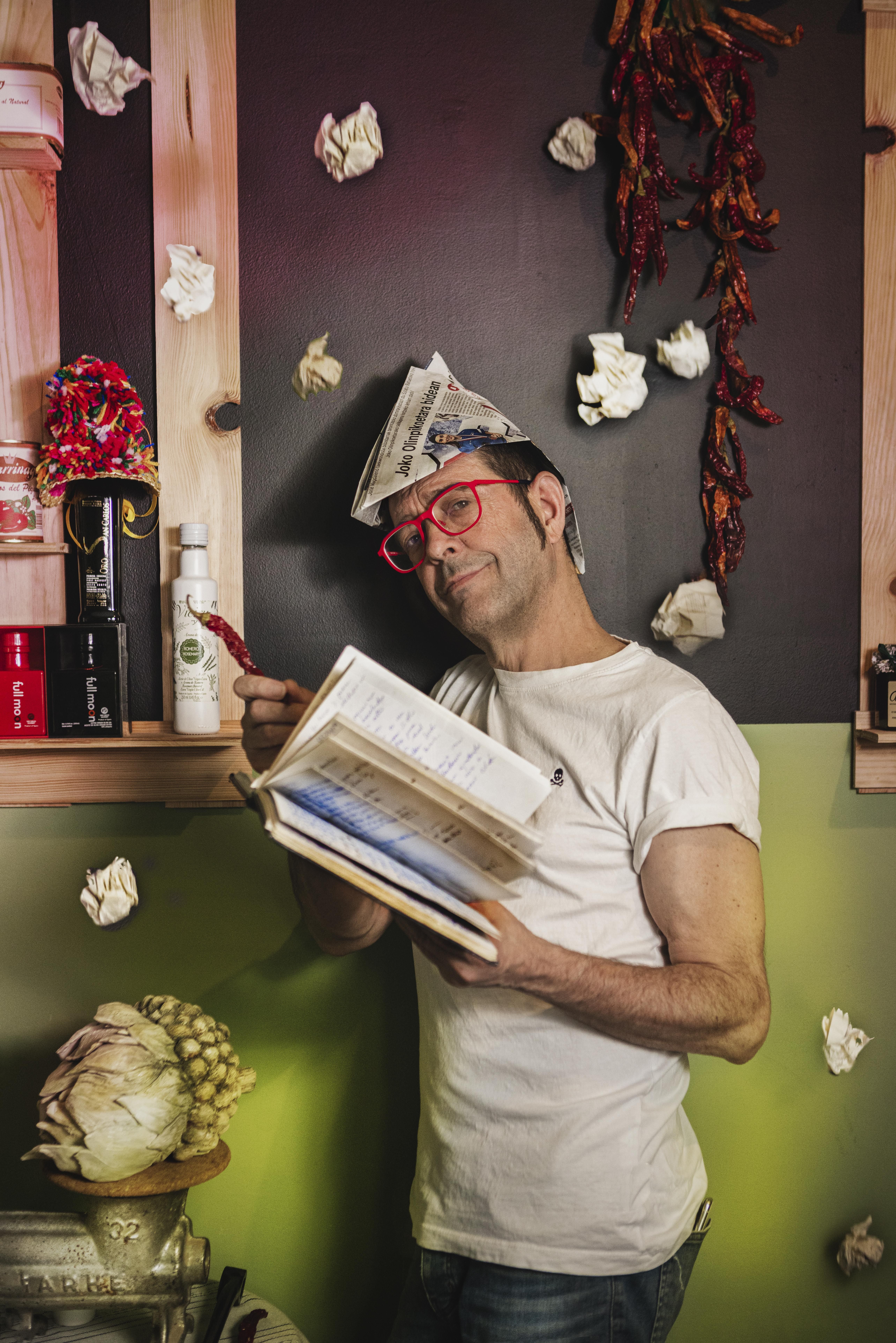 Xabier Lapitz en el restaurante Txuqun