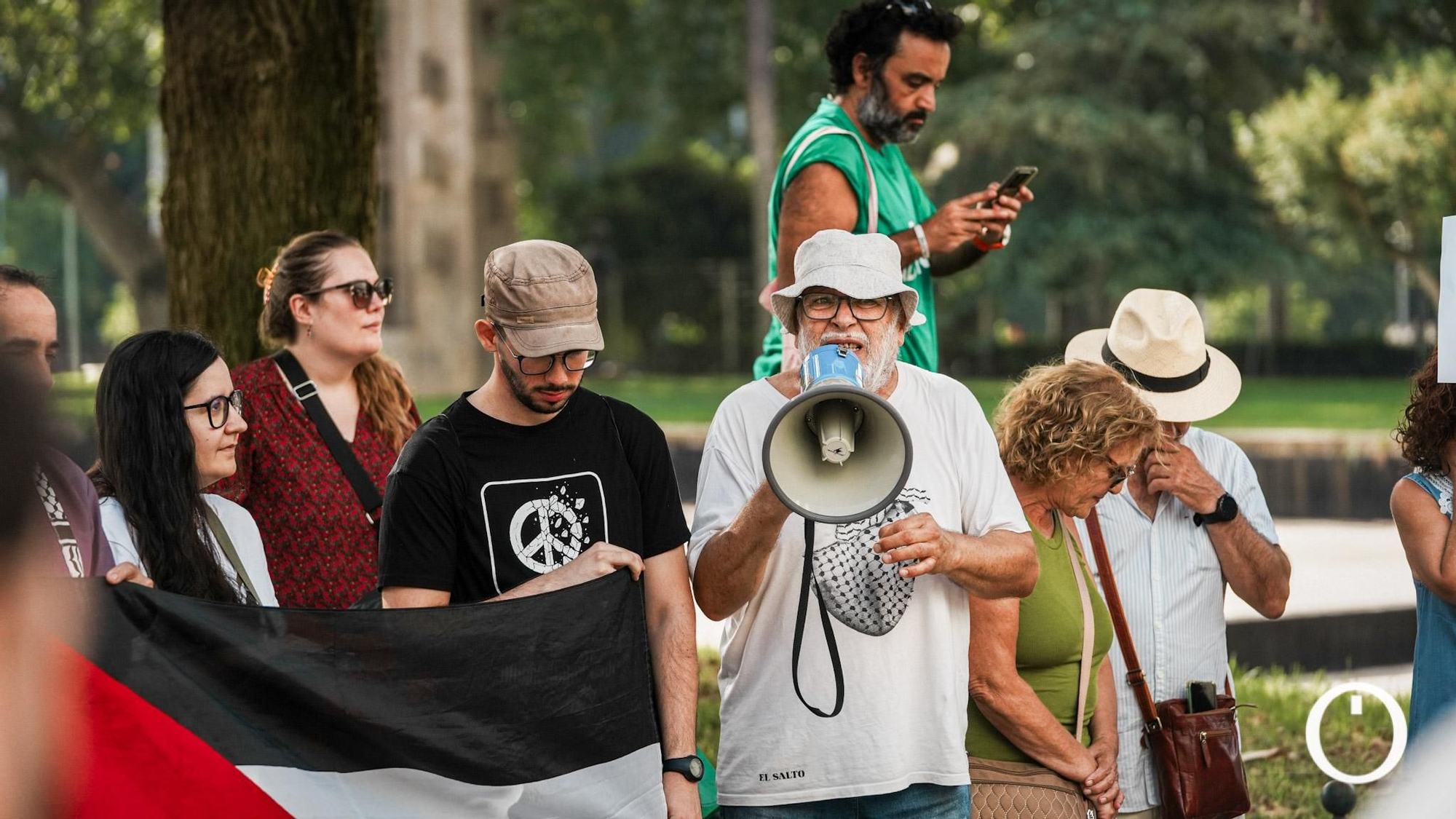 Concentración contra el genocidio en Palestina