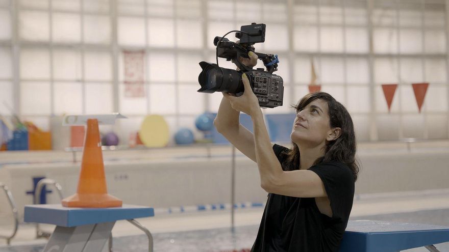 Reyes Gallegos, durante el rodaje.