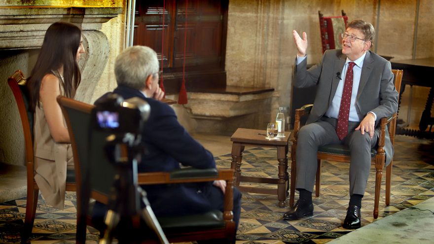 Ximo Puig en la entrevista.