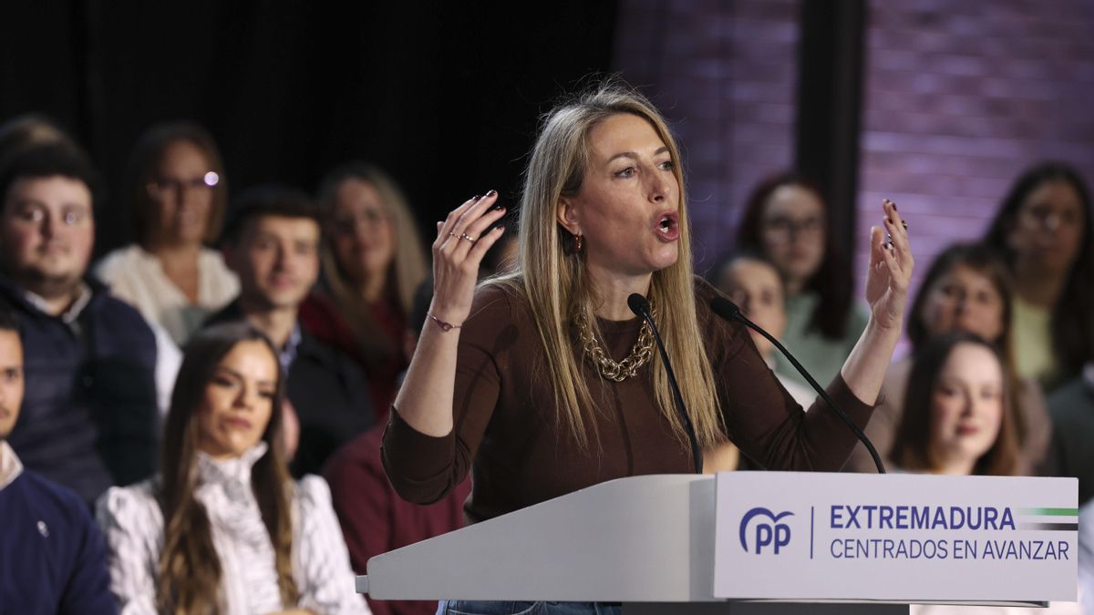 El PP confirma que María Guardiola no participará en el debate electoral de TVE con el PSOE, Vox y Unidas por Extremadura