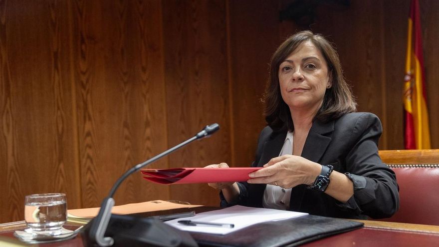 La Gerente del Partido Socialista Obrero Español (PSOE), Ana María Fuentes Pacheco, comparece ante la comisión sobre el caso Koldo, en el Senado, a 23 de octubre de 2025, en Madrid (España).