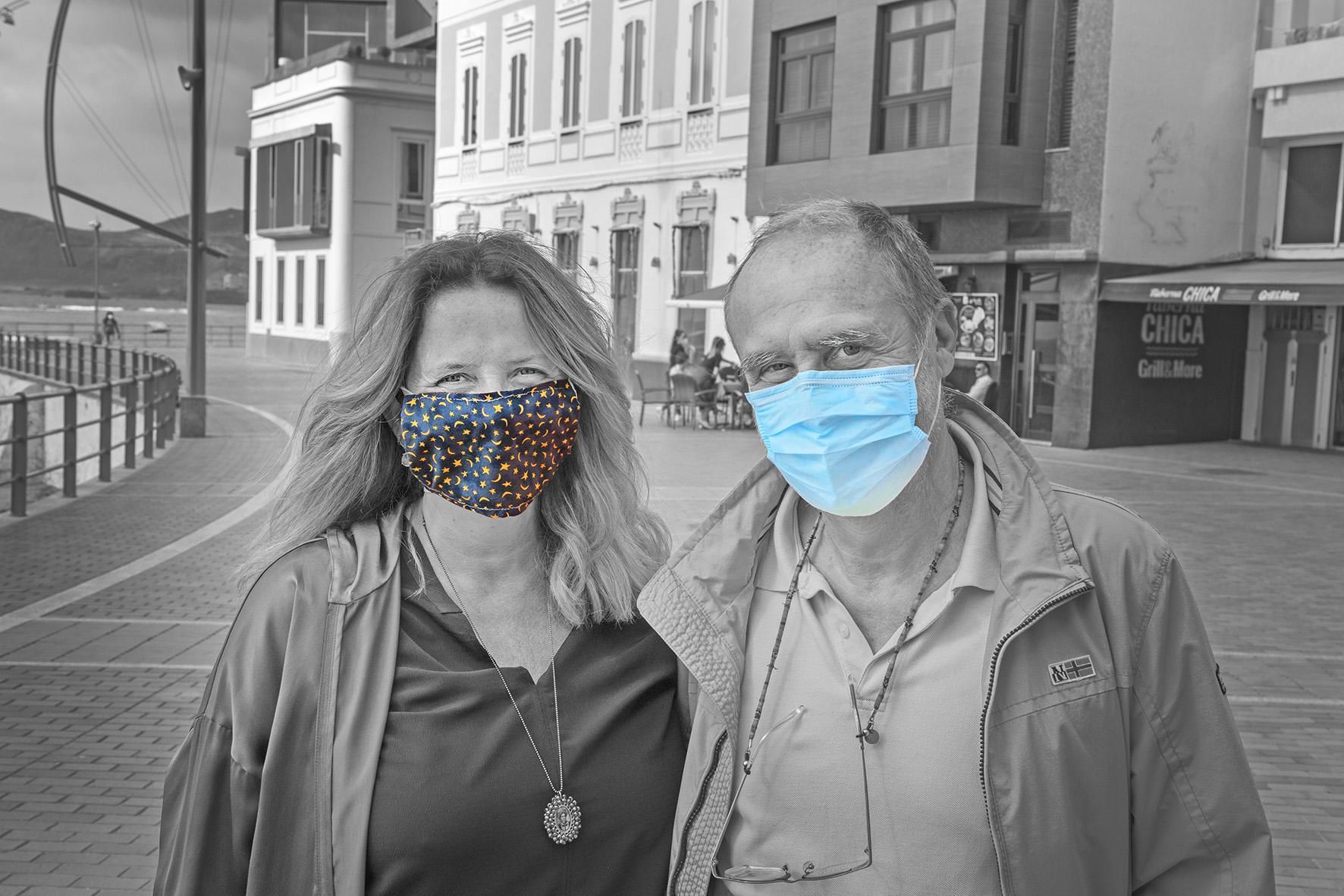 Isabel, abogada, y Enrique, psiquiatra. (LEANDRO BETANCOR)