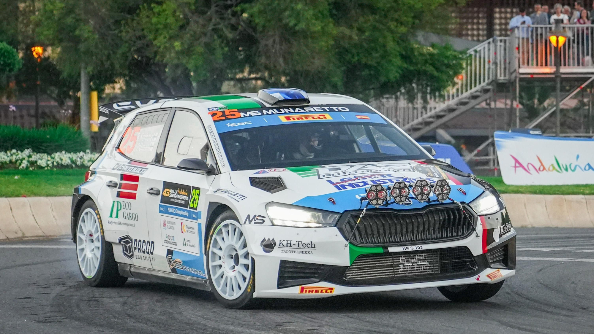 Tramo urbano del Rally Sierra Morena