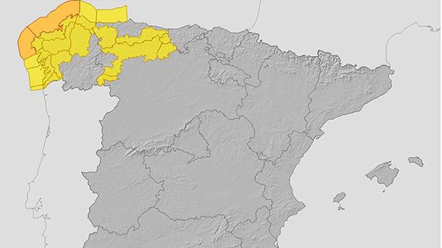 Captura de la página de avisos de la Agencia Estatal de Meteorología. / Aemet