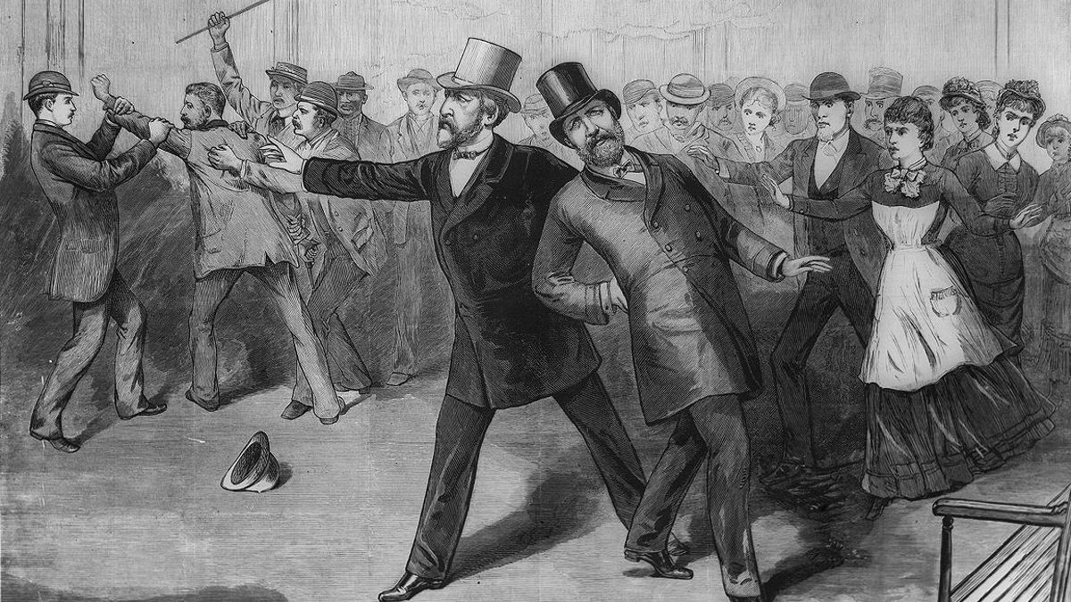 Charles Guiteau disparó al presidente Garfield en la estación de trenes de Washington