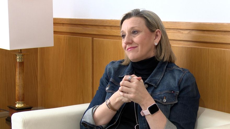 Isabel Blanco, durante la entrevista.