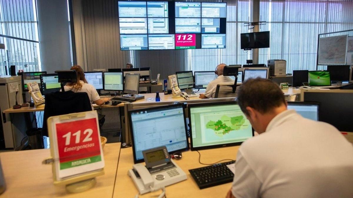 Sala de Emergencias del 112 Andalucía.