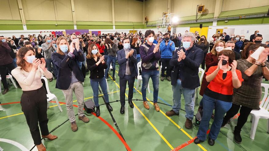 El acto de cierre de campaña de Unidas Podemos.