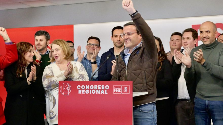 Miguel Ángel Gallardo, nuevo líder del PSOE en Extremadura con el 56% de los votos