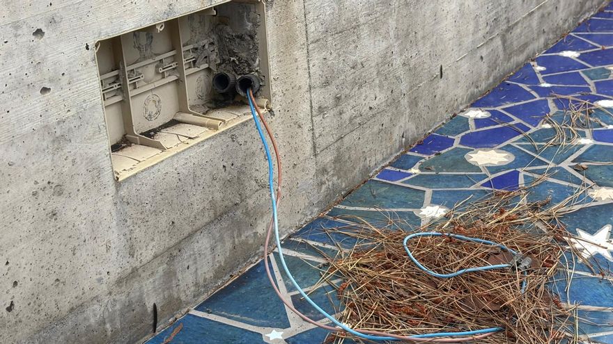 Estado  del Mirador del Universo, en Tijarafe (imagen cedida por el PSOE).