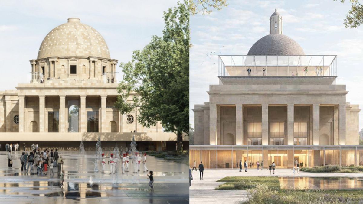 Elegidos los dos proyectos finalistas para la resignificación del monumento franquista los Caídos de Pamplona