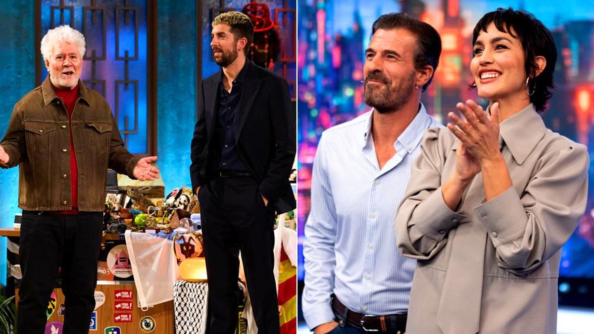 Imágenes de Almodóvar en 'La Revuelta' y de 'El Hormiguero'