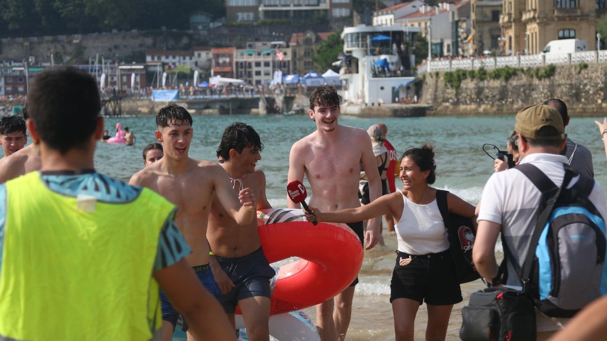 Los primeros en llegar a la Concha