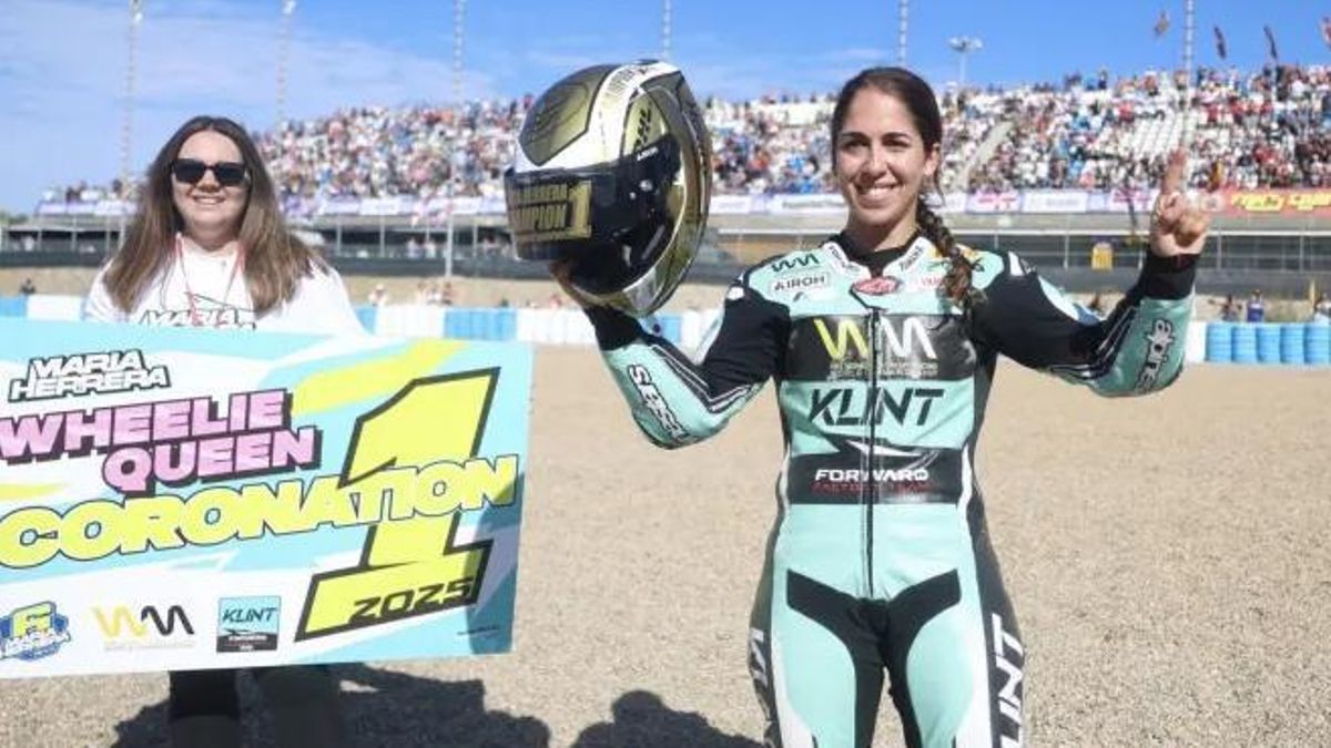 María Herrera, piloto toledana, se ha proclamado campeona del Mundial Femenino de Motociclismo