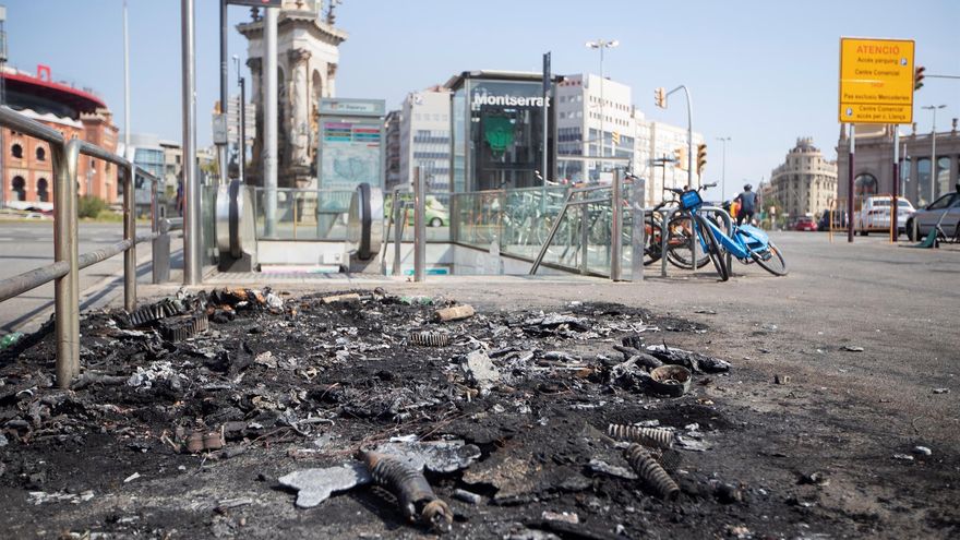 Un botellón de Barcelona se salda con 30 detenidos y 39 heridos