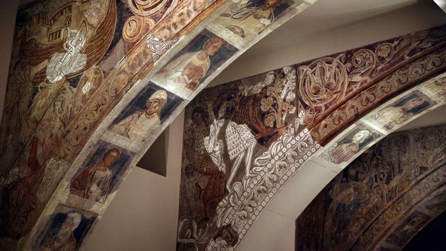 El MNAC remarca que el conjunto de las pinturas de Sijena no ha salido nunca del centro