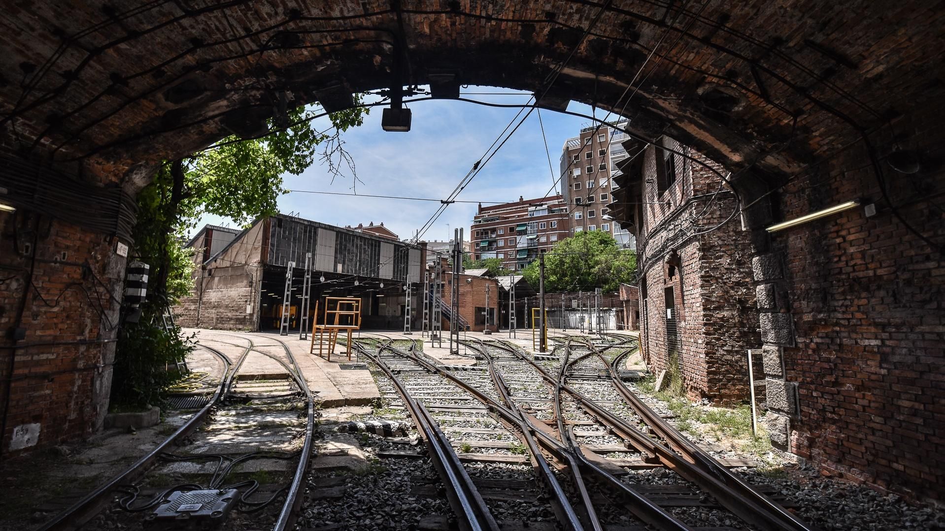 Cocheras Cuatro Caminos - vista desde el interior del túnel