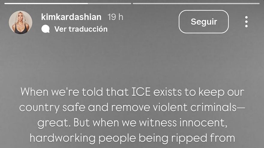 Kim Kardashian denuncia redadas "inhumanas" de ICE en Los Ángeles y defiende a inmigrantes