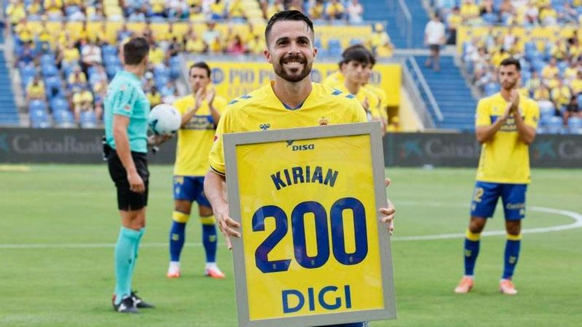 Kirian Rodríguez alcanza los 200 partidos oficiales con la UD Las Palmas