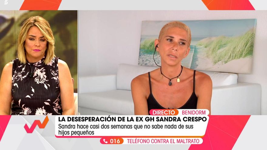 Sandra Crespo ('Gran Hermano 6') denuncia que no sabe de sus hijos desde que se fueron con su padre