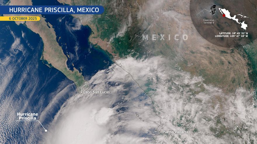 Priscilla se convierte en tormenta tropical después de bajar a huracán de categoría 1