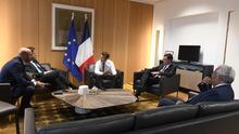 Macron, Michel, Rutte, Sánchez y Costa.