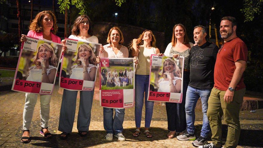 Apertura de campaña de Sumar en la capital grancanaria.