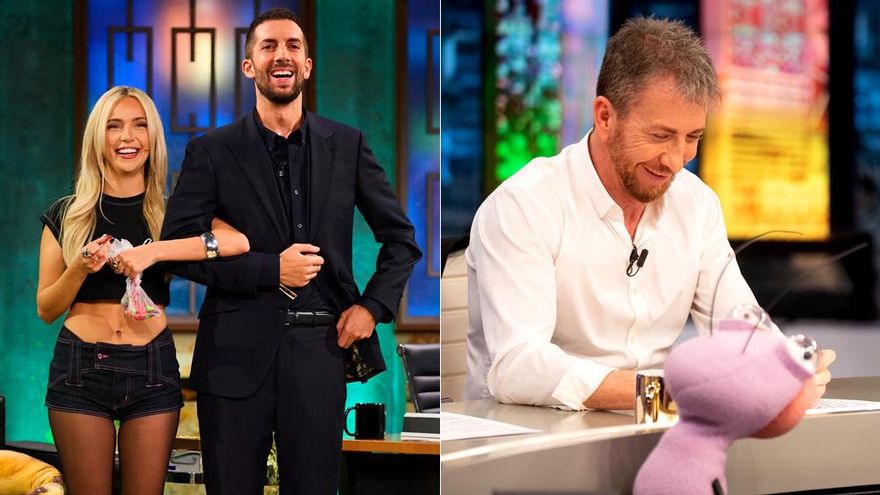 'La Revuelta' (17.7%) logra su mayor victoria ante 'El Hormiguero' (13.6%) con el juego entre programas de Ana Mena