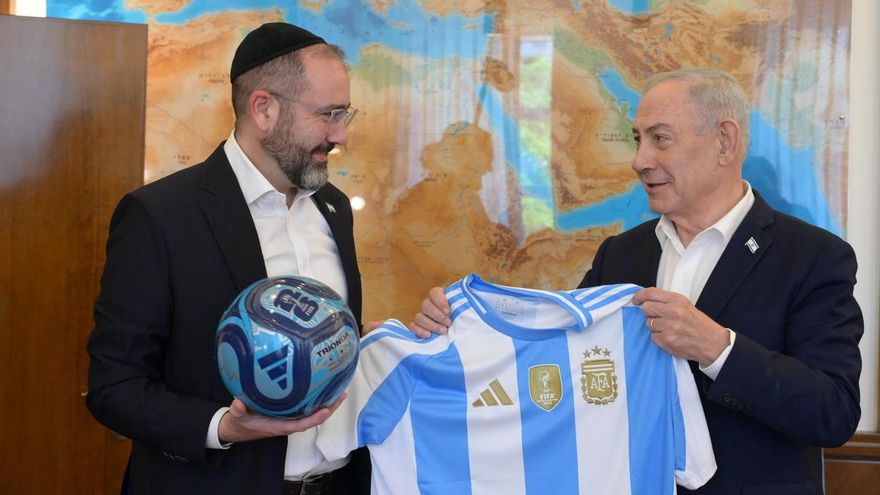 Netanyahu desea "suerte" a Argentina en el Mundial y lanza un mensaje a Milei: "Te apoyamos a ti"