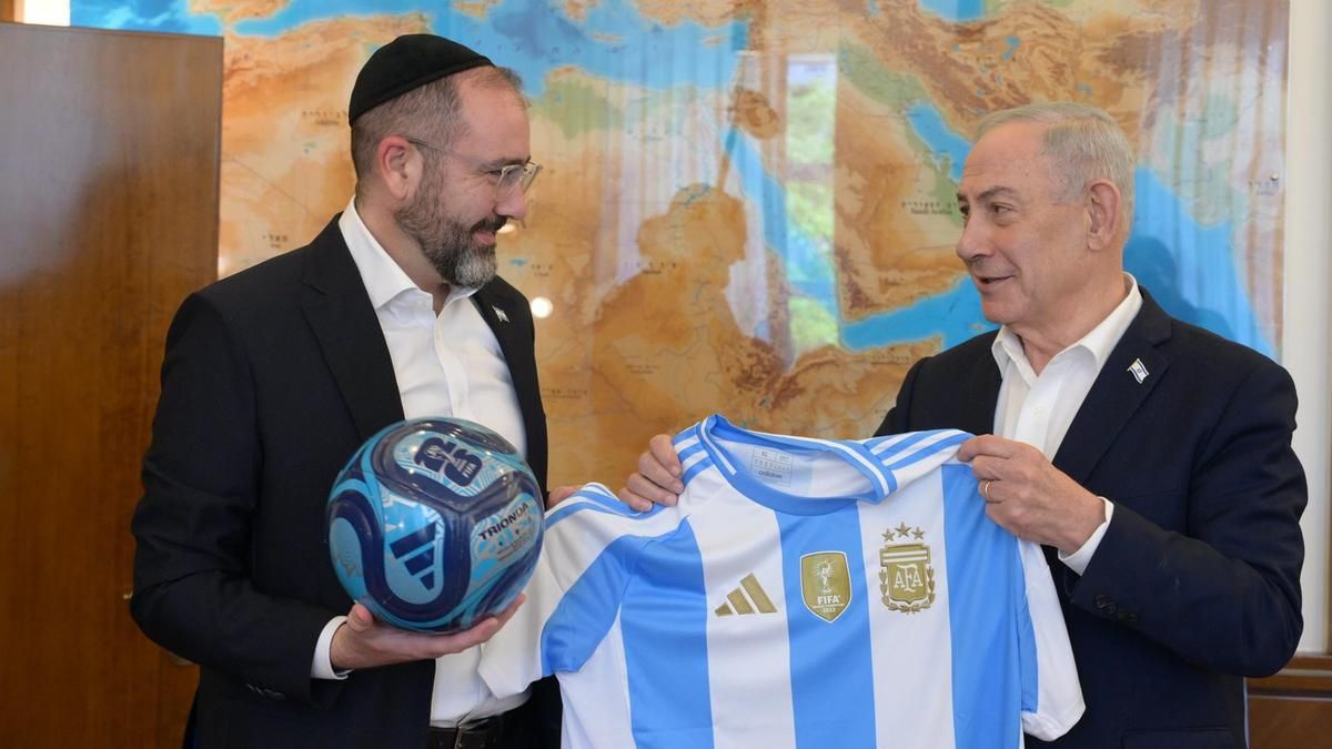 Netanyahu desea "suerte" a Argentina en el Mundial y lanza un mensaje a Milei: "Te apoyamos a ti"