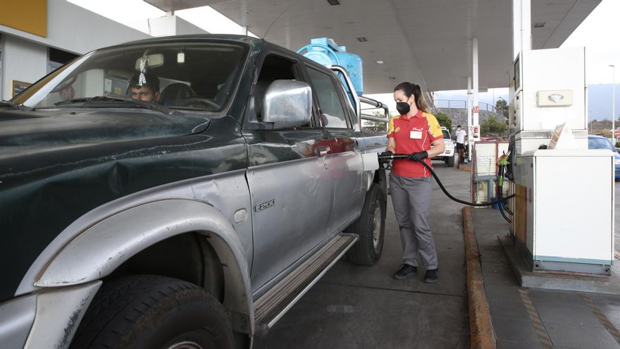 Una de las trabajadoras de la gasolinera de El Paso.