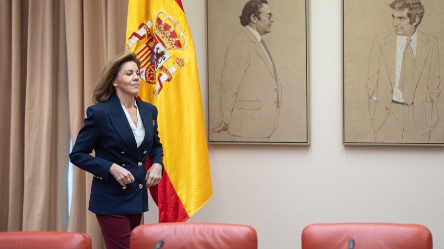 Archivo - La exministra de Defensa y ex secretaria general del Partido Popular María Dolores Cospedal.