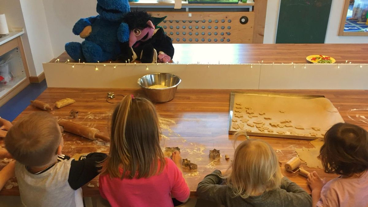 Niños en una escuela infantil en Alemania