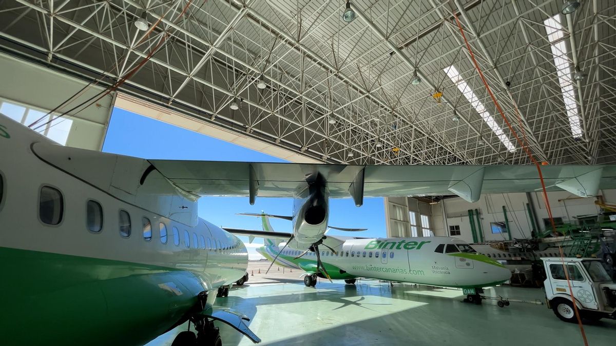 Hangar de Binter en Las Palmas de Gran Canarias