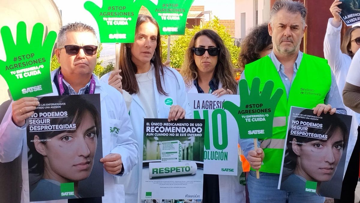 Satse, presente en la concentración por la agresión a personal sanitario en Fernán Núñez