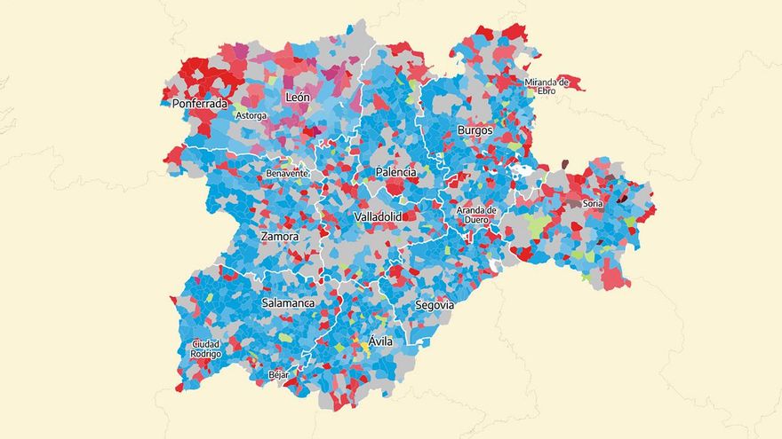 Los resultados de las elecciones en Castilla y León 2026, municipio a municipio